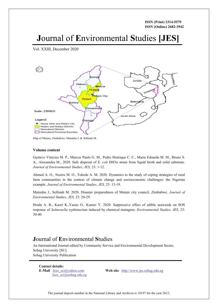 Journal of Environmental Studies